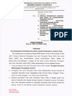 Surat Edaran Peringatan Hari Lahir Pancasila 1 Juni 2022