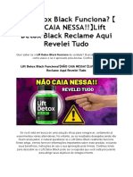 Lift Detox Black Funciona? 【ALERTA 2023】