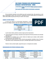 Guia de Estudos para Técnico em Informações Geográficas e Estatisticas