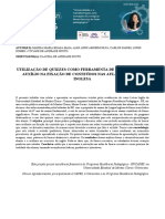 Utilização de Quizzes Como Ferramenta de Gamificação e Auxílio Na Fixação de Conteúdos Nas Aulas de Língua Inglesa