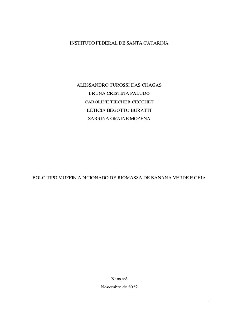 Bolo Tipo Muffin Adicionado de Biomassa de Banana Verde PDF