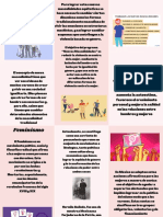 Pink Blue Illustration Diabetes Brochure