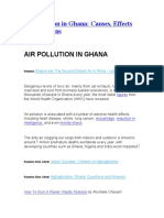 Air Pollution in Ghana Causes Effects and Solutions by Muntaka Chasant