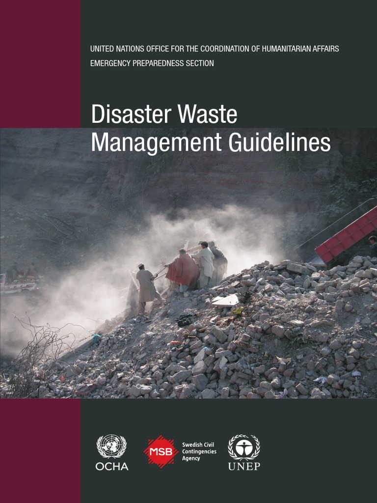 Disaster Waste Management Guidelines 6 PDF Waste Waste Management