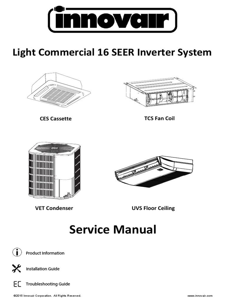 Innovair LCAC 16 SEER Inverter Service Manual PDF Electrical Wiring