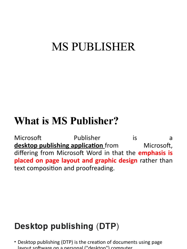 Ms Publisher | PDF