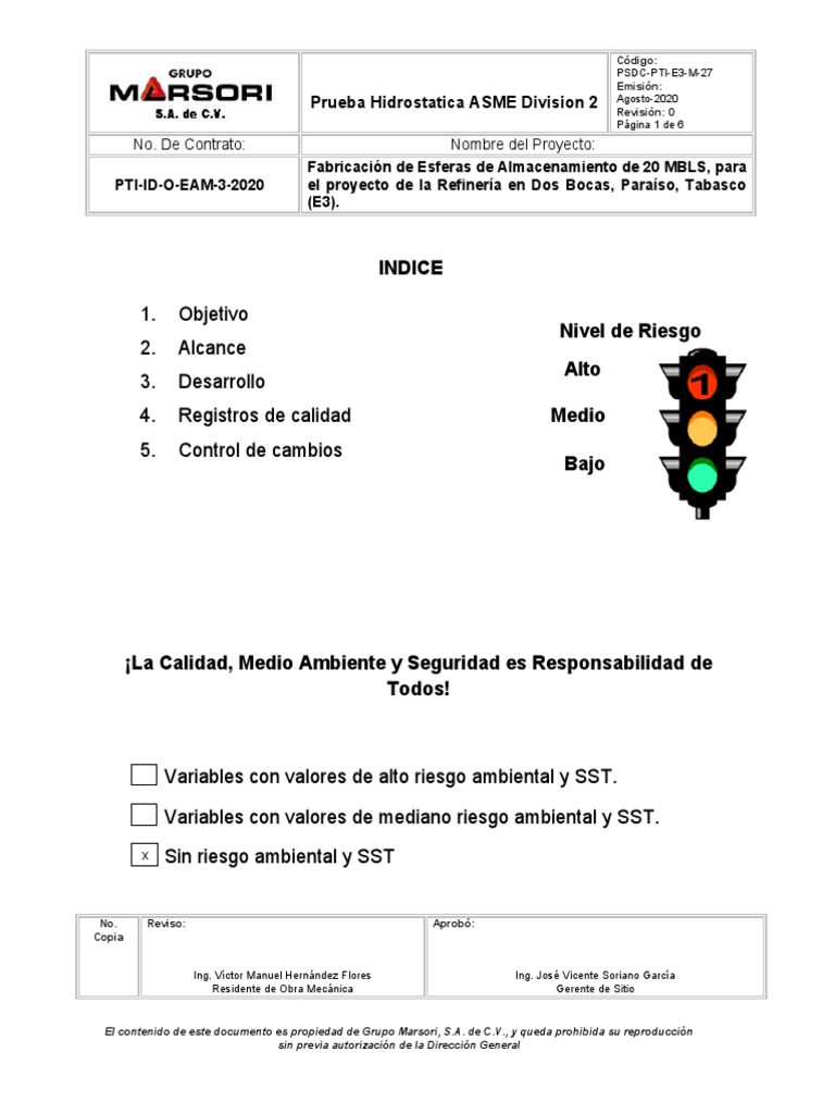 Psdc pti e3 m 27 prueba hidrostatica asme division 2 pdf