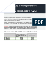 3.ISO Survey 2021 - Comparison With 2020 - Using Data From Providers Taking Part Both Years