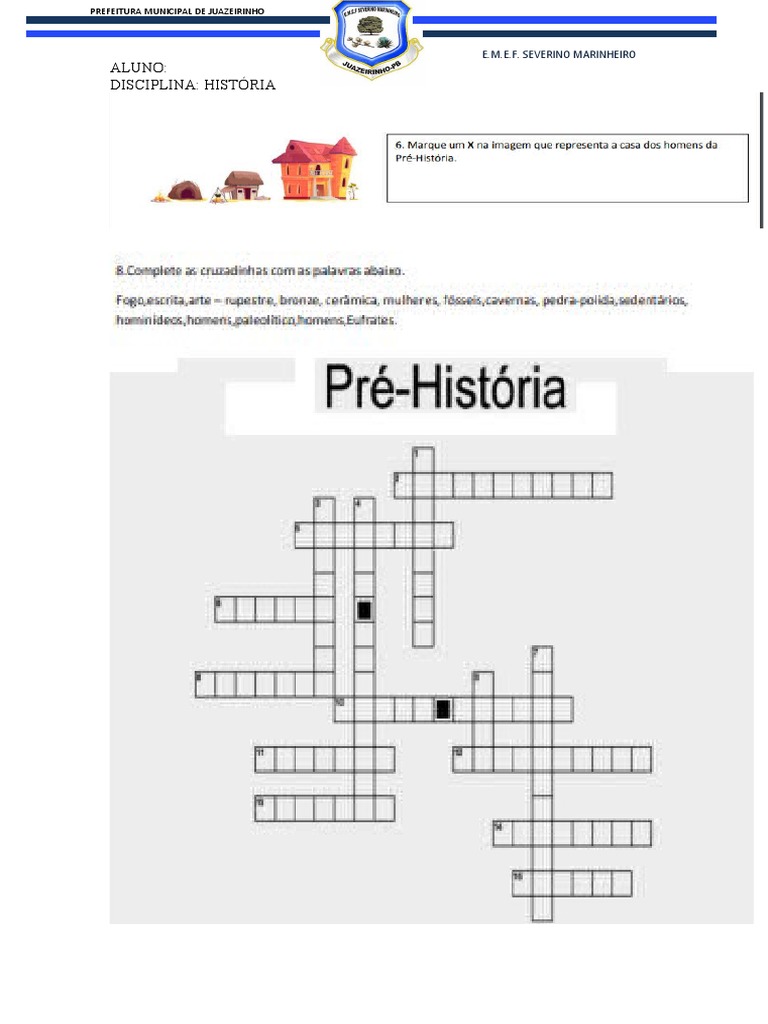Atividade Adaptada História 6° Ano | PDF