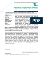 Project-Based Learning Based On Stem (Science, Technology, Engineering, and Mathematics) Enhancing Students Science Knowledge Competence