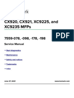 Service Manual Lexmark CX921