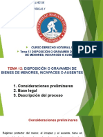 Clase de Derecho Notarial III - UMG (Nery Méndez) Tema13 Disposicion de Bienes de Menores, Incapaces, Ausentes