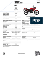 cb125f Twister 2023 - Honda - Rojo 29 05 2023