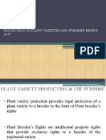 Protection of Plant Varieties and Farmers Act