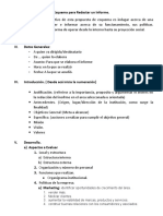 Esquema para Redactar Un Informe