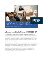 La Norma ISO 11228-1 Comentada