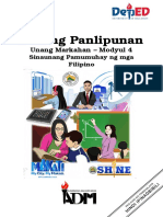 Ap5 - q1 - Mod4 - Sinaunangpamumuhay - v1.2 FOR PRINTING