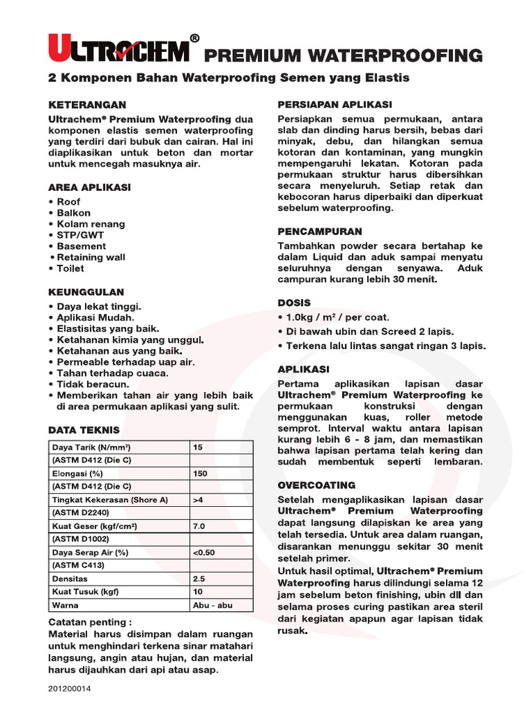 Ultrachem Premium Waterproofing (14 Des 2020)_p (1) PDF