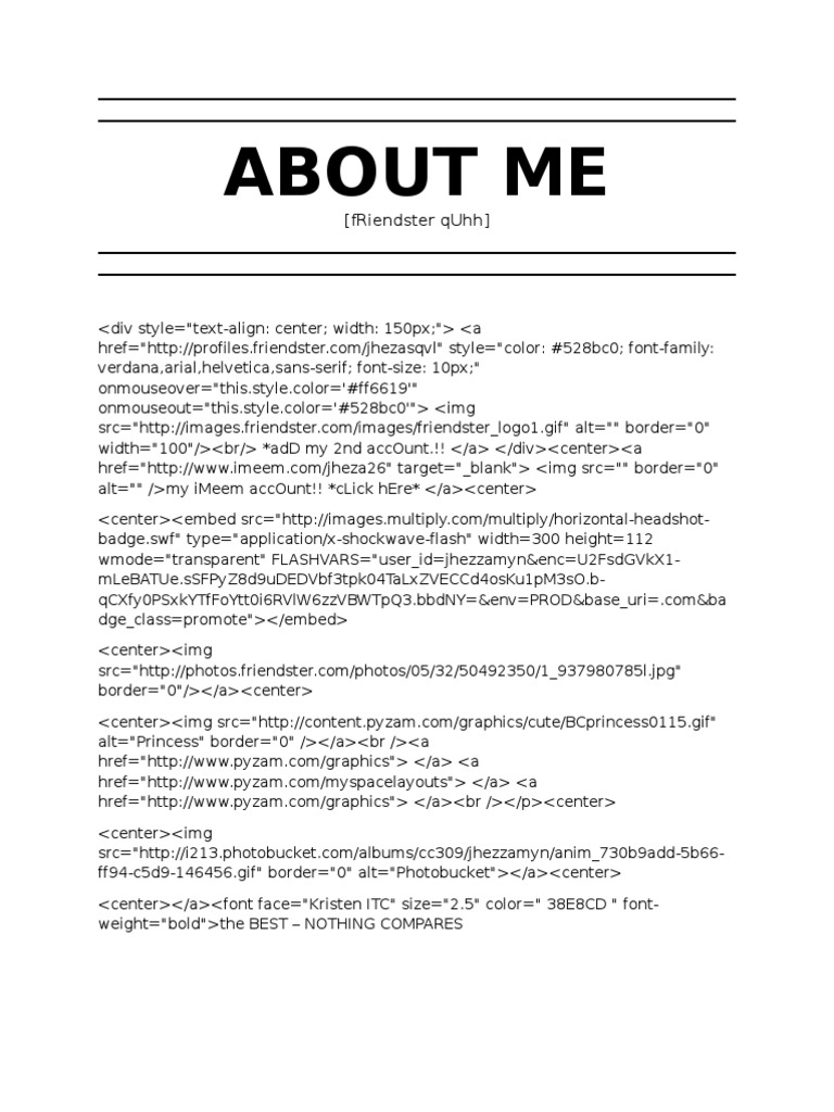 My Pyzam Profile and Thoughts | PDF | Written Communication | Text