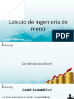 Cálculo de Ingeniería de Menú