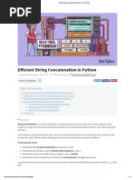 Efficient String Concatenation in Python - Real Python