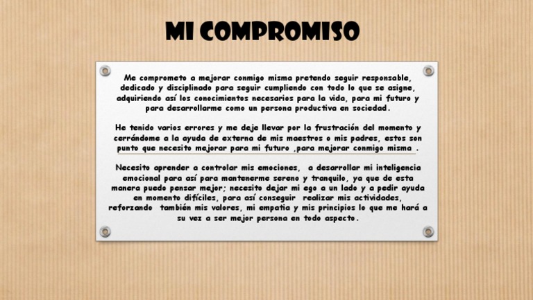 Compromiso | PDF
