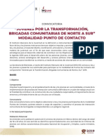 Convocatoria J Venes X La Transformaci N. Brigadas Comunitarias 2019 PC