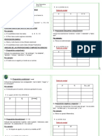 Lógica y Tablas de Verdad 6to. Grado