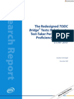 ETS Research Report Series - 2020 - Schmidgall - The Redesigned TOEIC Bridge Tests Relations To Test Taker Perceptions of