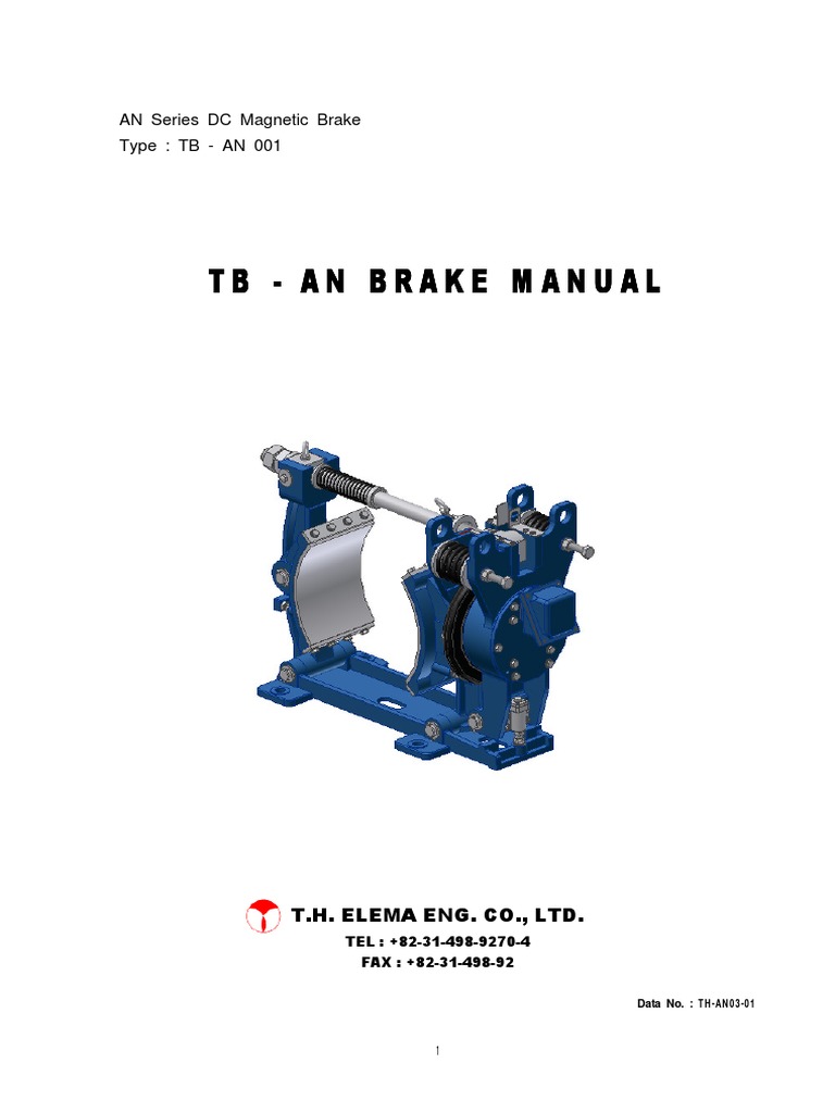 AN BRAKE Manual EN PDF