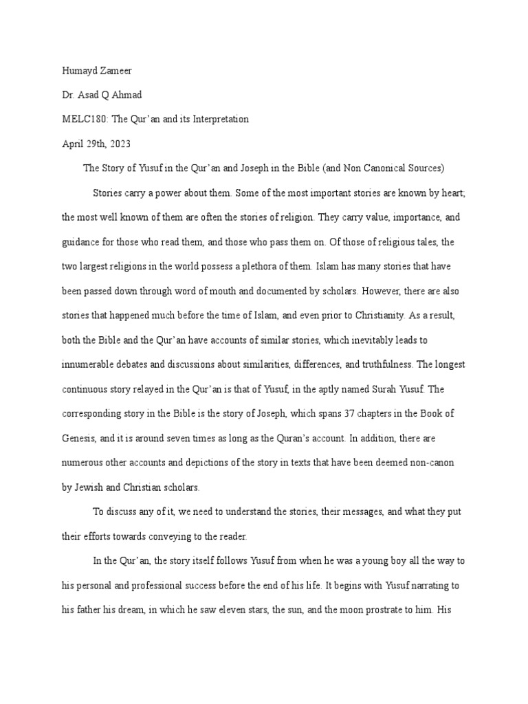 the-story-of-yusuf-in-the-qur-an-and-joseph-in-the-bible-and-non