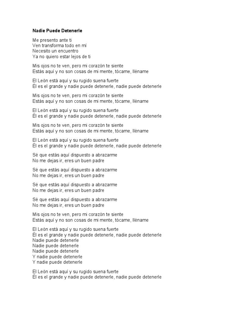 Nadie Puede Detenerle | PDF | Dios