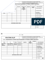 Routing Slip Instructions | PDF