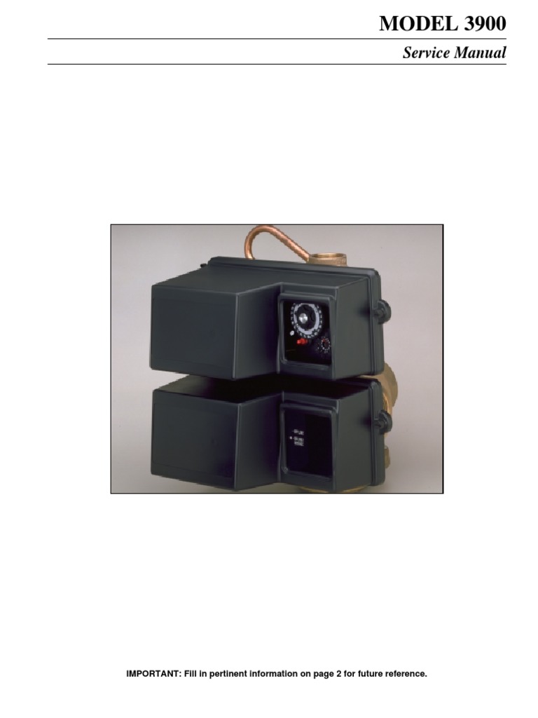 Fleck 3900 Manual Download Free PDF Plumbing Valve