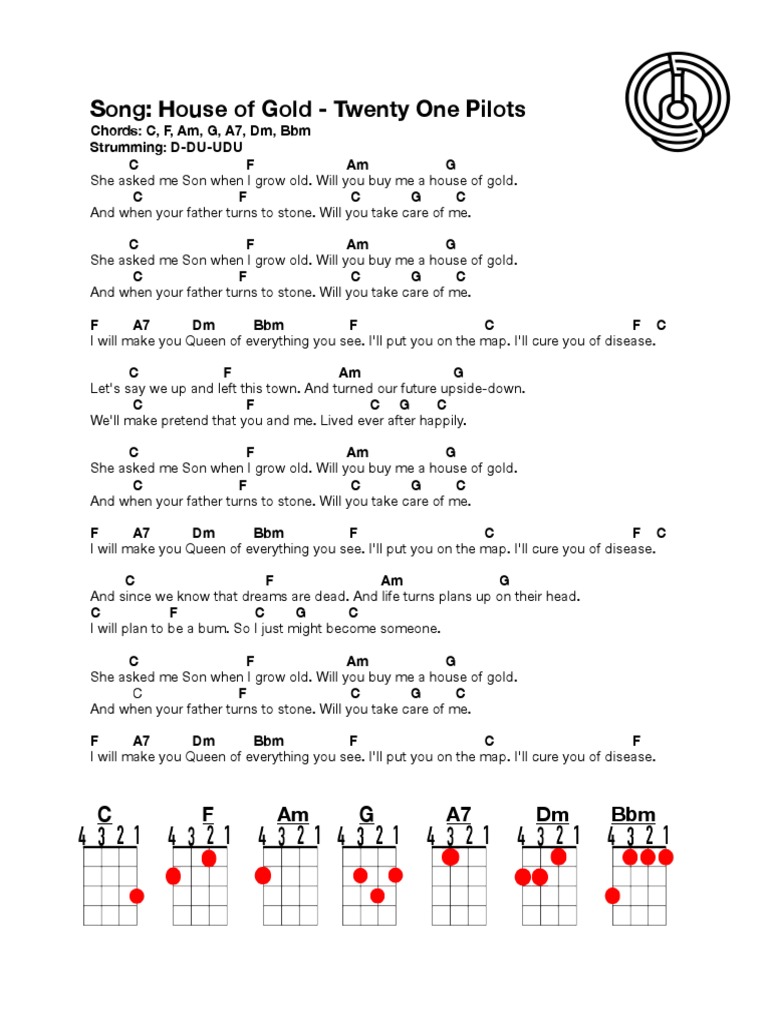 Twenty One Pilots House of Gold Ukulele Play Along and Cover With