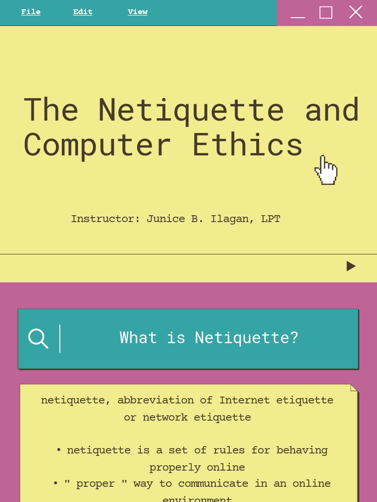Netiquette and Computer Ethics Guide | PDF | Malware | Software