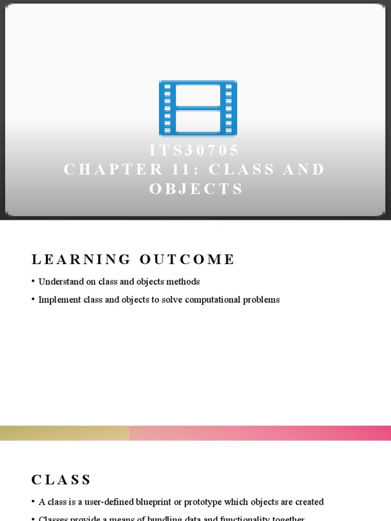 Chapter 11 class and objects pdf class computer programming
