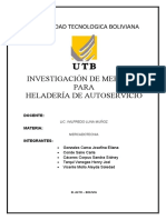 Universidad Tecnologica Boliviana Heladeria