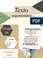 Texto Argumentativo. Grupo 06. Expo