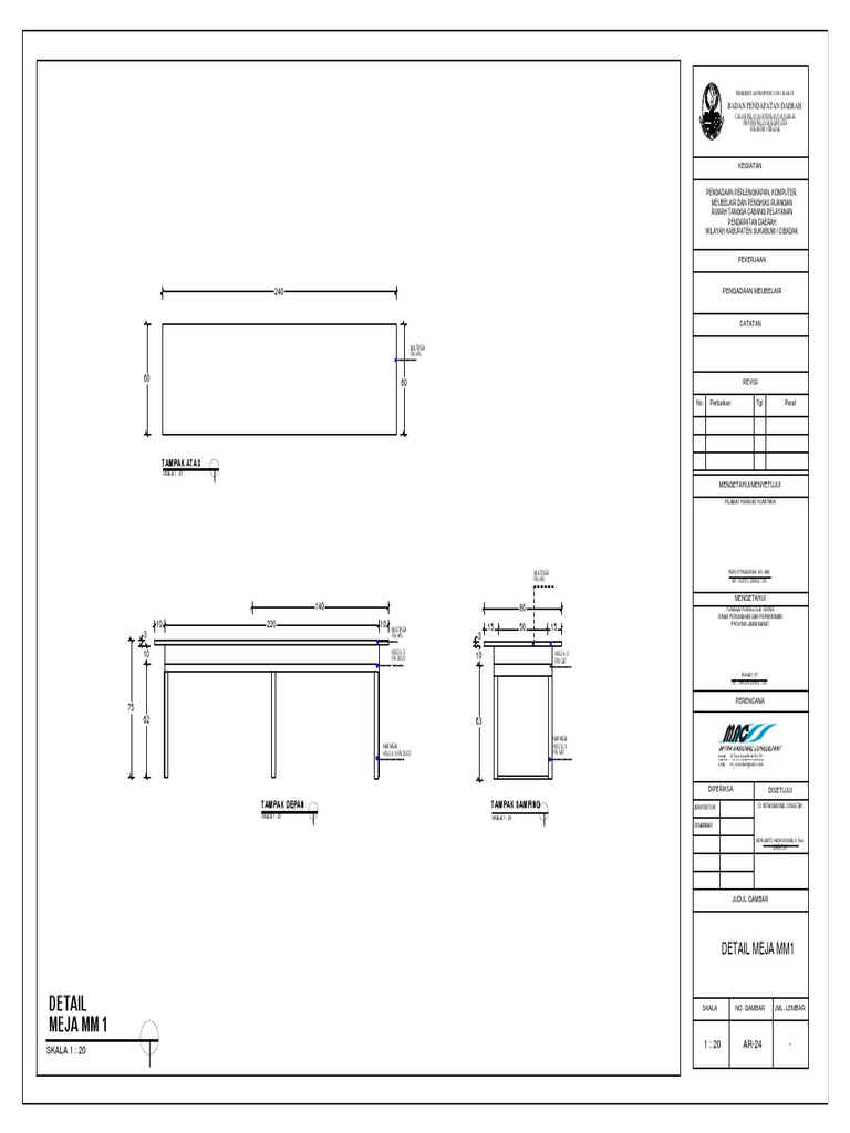 Desain Meja Meubelair | PDF
