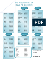 Jadwal Pelajaran Kelas Iv Ganjil