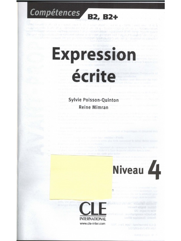 Expression Écrite B2 B2+ | PDF