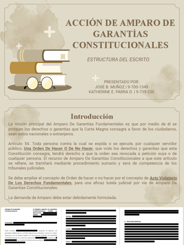Libelo de Amparo Completo | PDF | Derecho Constitucional | Habeas corpus