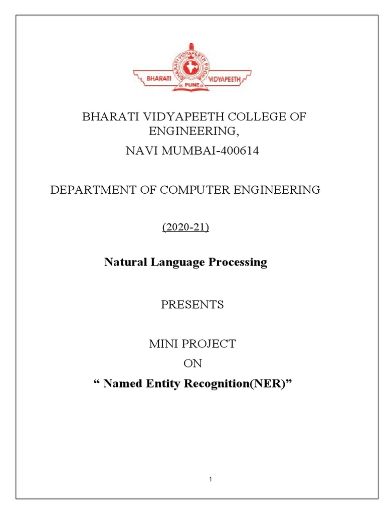 Natural Language Programming Mini Project Mumbai University | PDF ...
