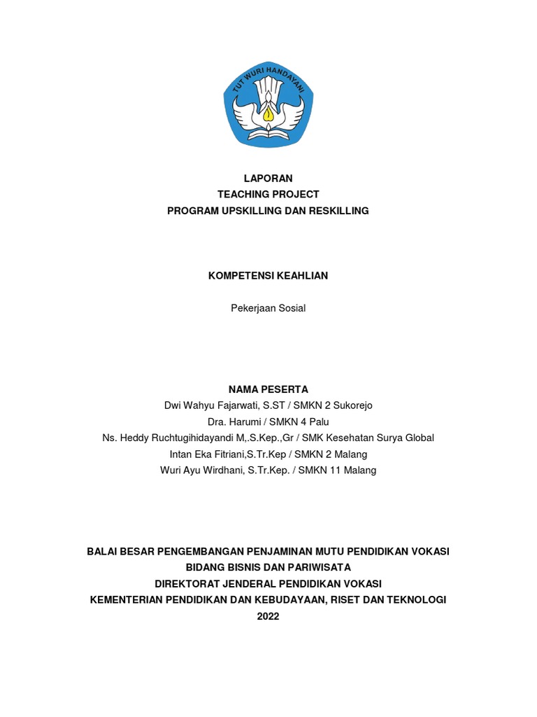 Angka Keluar Program Upskilling 2022 | PDF
