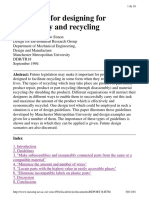 Guidelines For Designing For Disassembly and Recycling