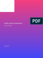 Dolby Atmos Renderer User's Guide