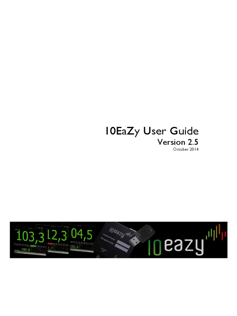10EaZy User Guide Version 2.5 | PDF | Microsoft Windows | Computer File