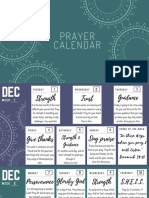 Shs Prayer Calendar