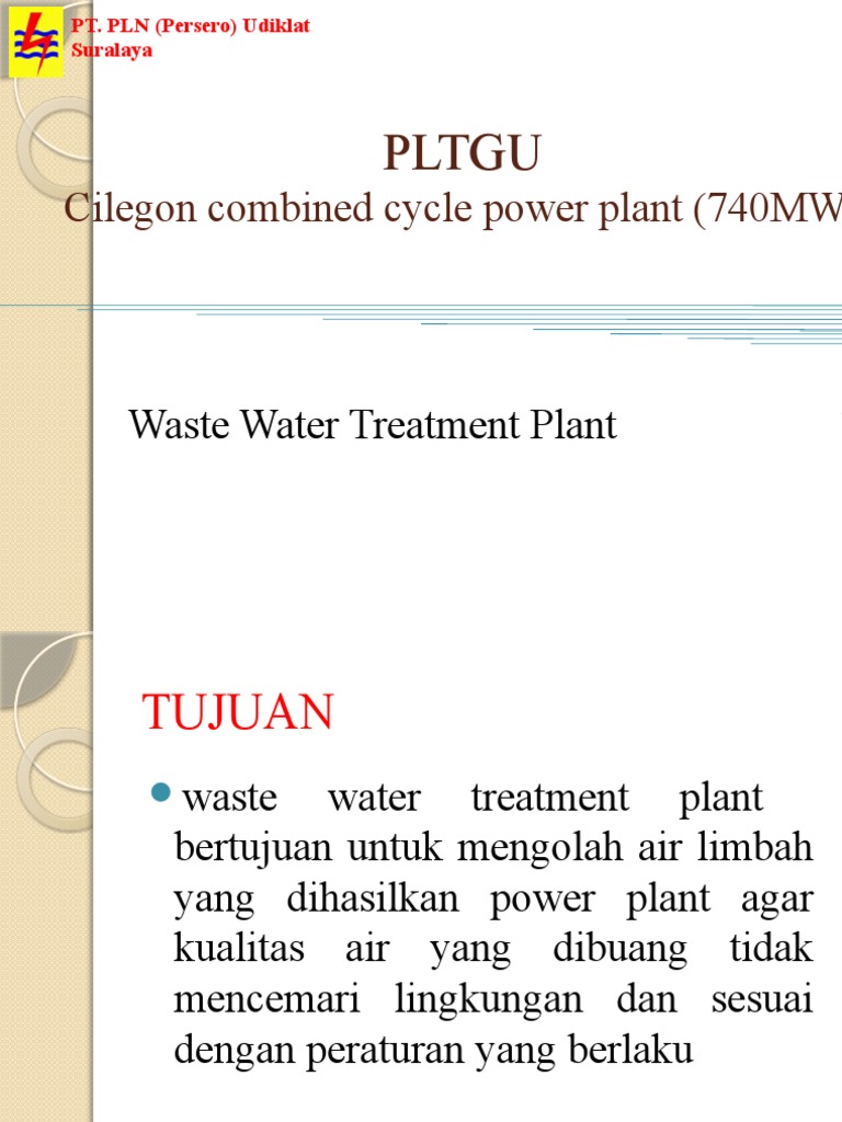 Presentasi Waste Water Treatment Plant PDF Water Purification